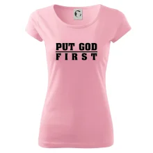 Put God first hrubý nápis