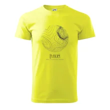 Plechý - vrstevnice v kruhu