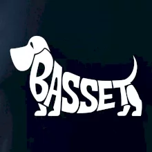 Basset nápis v tele