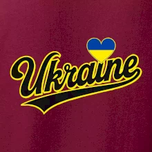Ukraine - nápis čierny