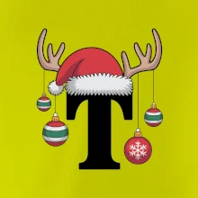 Vianočné rodinné tričká - písmeno a čiapka