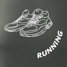 Running nápis šikmo