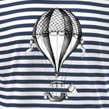 Teplovzdušný balón kreslený