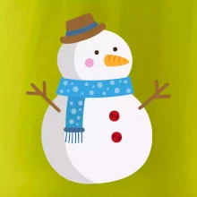 Snehuliak so šálom