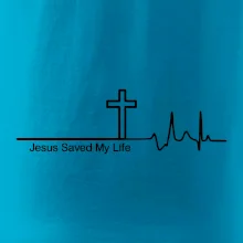 Jesus Saved My Life kríž ekg
