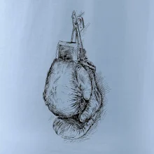 Boxerské rukavice kreslené na výšku