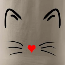 Mačka - srdce namiesto nosa