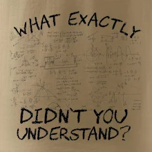 What exactly didn't you understand - physics