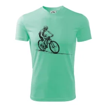 MTB kreslený cyklista MTB kreslený cyklista