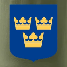 Švédsky znak tri korunky na prsník