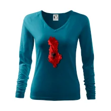 Mapa Albánsko reliéf hôr