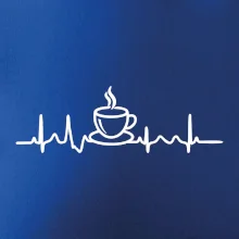EKG hrnček kávy