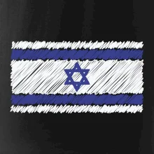 Vlajka Izrael kreslená