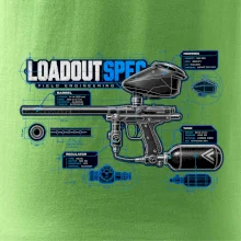 Technický výkres výstroja pre paintball