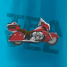 Cestovná motorka Amerika červená