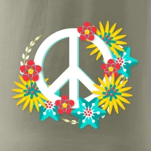 Peace symbol abstraktný