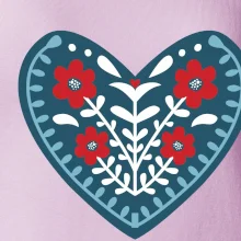 Folklór - srdce modré plné