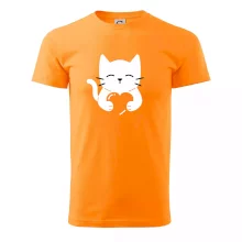 Mačka drží srdce Mačka drží srdce