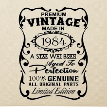 Vintage Etiketa - 1984