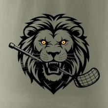 Floorball - Lev s hokejkou v tlamě