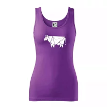 Origami krava z boku