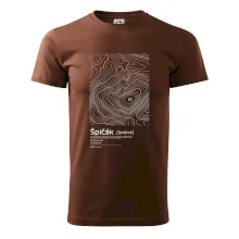 Špičák - vrstevnice v obdĺžniku