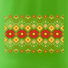 Ukrajinský vzor - Červené kvety