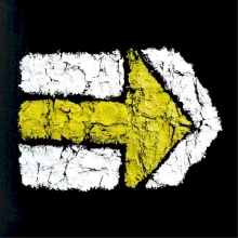 Párová turistická značka žlutá