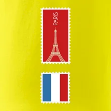 Paríž známka farebná