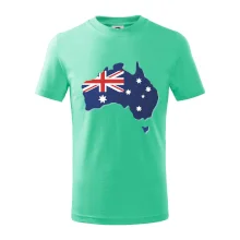 Austrália - vlajka mapa