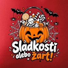 Sladkosť alebo žart tekvicový košík