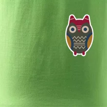 Folklór na prsníku sova