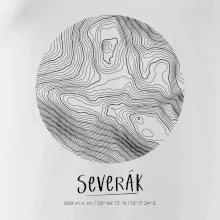 Severák - vrstevnice v kruhu