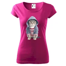 Mačka v pruhovanom triku