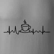 EKG hrnček kávy