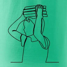 Študent a kniha jedným ťahom Študent a kniha jedným ťahom