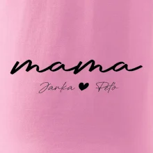 Mama - tričko menami deti písacie