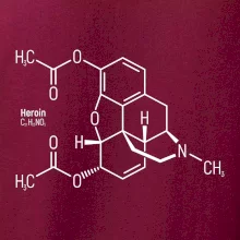 Molekulárna štruktúra Heroín
