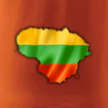 Litva vlajka mapa