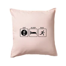 Eat sleep run štvorce