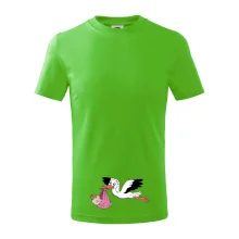 Bocian a bábätko - dievča (Hana-creative)