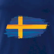 Švédska vlajka kreslená