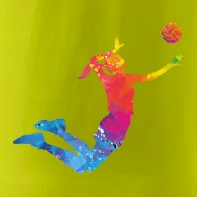 Volejbalistka splash s loptou