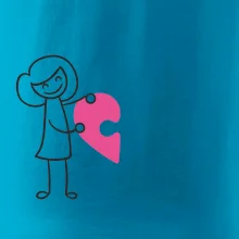 Párové tričká puzzle postavička