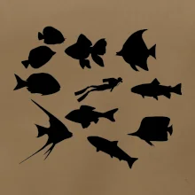 Potápač ryby štvorec