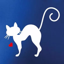 Zamilovaná mačka prehnutá