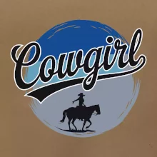 Cowgirl modrý pruh
