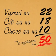 Vyzerá, cíti sa, chová sa - 50 rokov Vyzerá, cíti sa, chová sa - 50 rokov