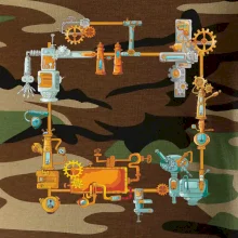 Steampunk farebná zostava