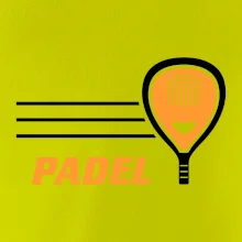 Padel - oranžová raketa